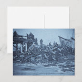 Carte Postale L'horrible accident à Farmington River Cyan 2 (Devant / Derrière)