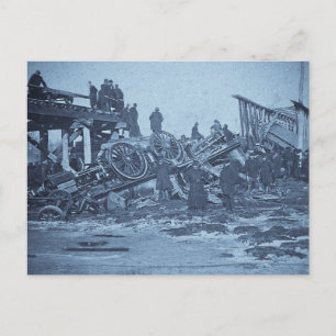 Carte Postale L'horrible accident à Farmington River Cyan 2