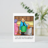 Carte Postale L'Humour de Thanksgiving (Debout devant)