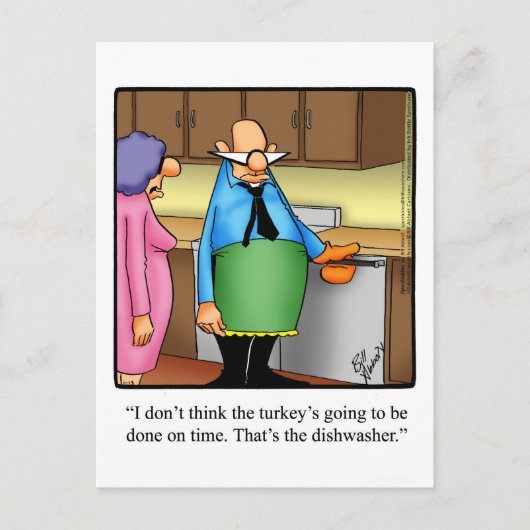 Carte Postale L'Humour de Thanksgiving (Devant)