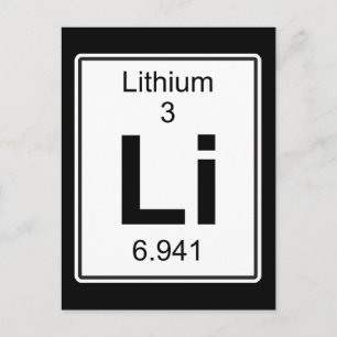 Carte Postale Li - Lithium