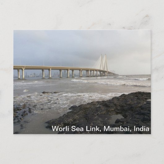 Carte Postale Liaison maritime Bandra-Worli, Mumbai, Inde (Devant)