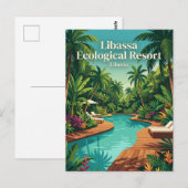 Carte Postale Libassa Ecological Resort Libéria (Devant / Derrière)