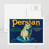 Carte Postale Libellé du taux de poire persanYakima, WA (Devant / Derrière)