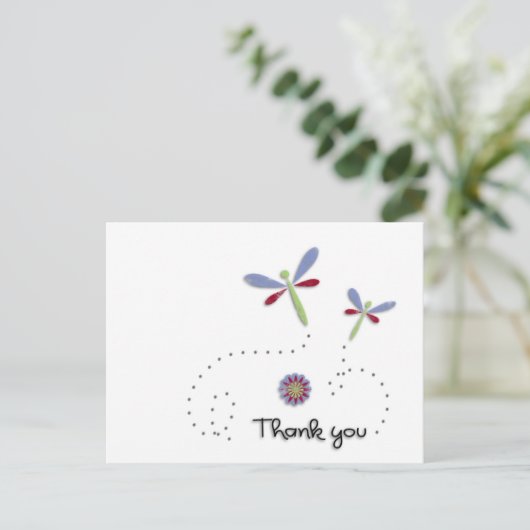 Carte postale Libellule (Debout devant)