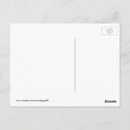 Carte Postale libellule (Dos)