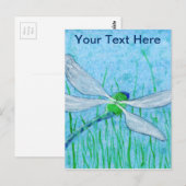 Carte Postale libellule (Devant / Derrière)