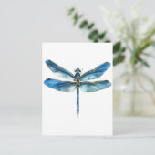 Carte Postale Libellule bleue (Debout devant)