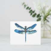 Carte Postale Libellule bleue (Debout devant)
