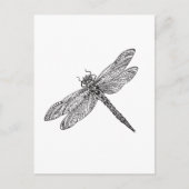Carte Postale Libellule dans le style (Devant)