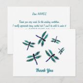 Carte Postale Libellule Danseuse Merci (Devant / Derrière)