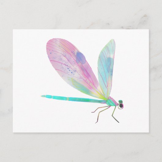 Carte Postale Libellule mignonne (Devant)