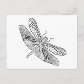 Carte Postale Libellule Zendoodle (Devant)