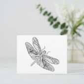 Carte Postale Libellule Zendoodle (Debout devant)