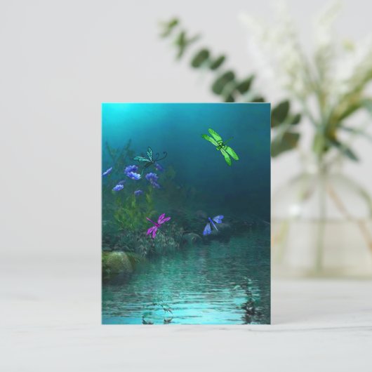 Carte Postale libellules (Debout devant)