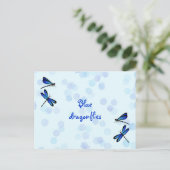 Carte Postale libellules bleues (Debout devant)