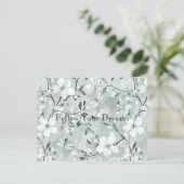 Carte Postale Libellules Florales Bleu Blanc (Debout devant)