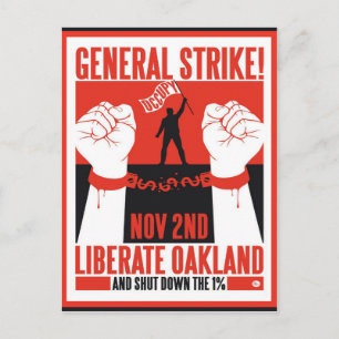 Carte Postale Liberate Oakland Occupy Protest Flyer