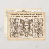 Carte Postale Libérateurs de Cuba - Article de journal de 1898 (Devant / Derrière)