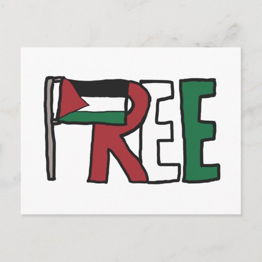 Carte Postale Libérer la Palestine (Devant)