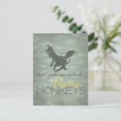 Carte Postale Libérez les singes volants (Debout devant)
