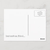 Carte Postale Libérez les singes volants (Dos)