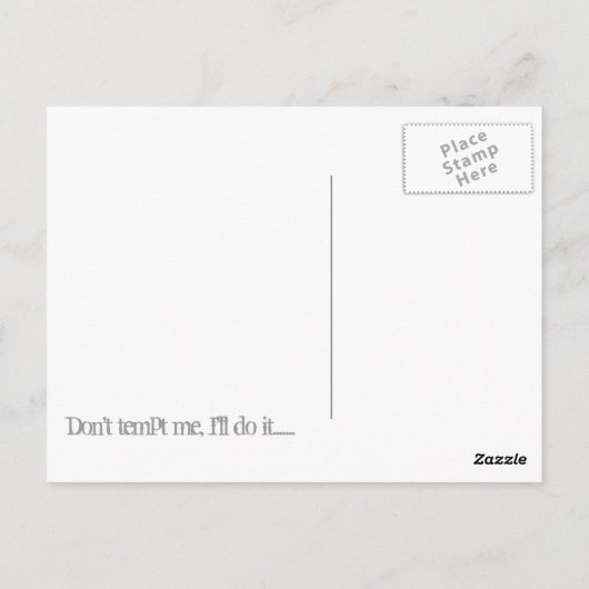 Carte Postale Libérez les singes volants (Dos)