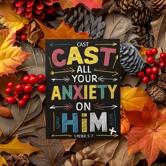 Carte Postale Libérez vos soucis, faites la paix