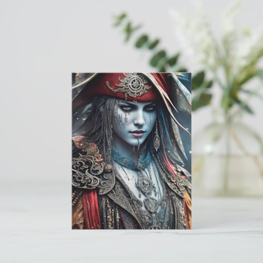 Carte Postale Libérez votre imagination avec notre fille pirate (Debout devant)