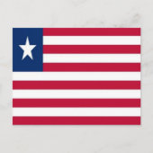 Carte Postale Libéria - Drapeau - (Devant)