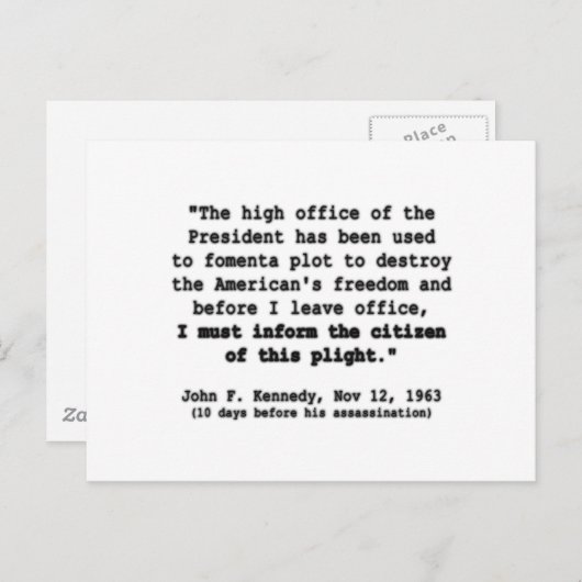 Carte Postale Liberté (Devant / Derrière)