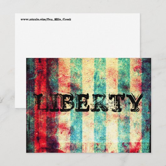 CARTE POSTALE LIBERTÉ (Devant / Derrière)