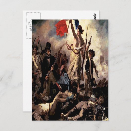 Carte Postale 'Liberté à la tête du peuple' (Devant / Derrière)