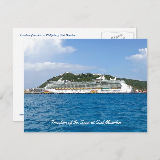 Carte Postale Liberté à Saint-Martin (Devant / Derrière)