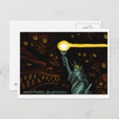 Carte Postale Liberté dans l'obscurité, elle a néanmoins persist (Devant / Derrière)