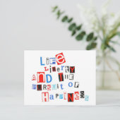 Carte Postale Liberté de vie et poursuite du bonheur (Debout devant)