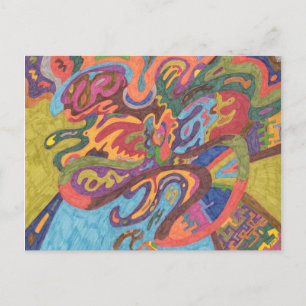 Carte Postale Liberté de voler, abstrait original - Personnalisé