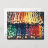 CARTE POSTALE LIBERTÉ DES YARNS COLORÉS (Devant / Derrière)