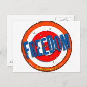 Carte Postale Liberté d'expression (Devant / Derrière)