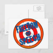 Carte Postale Liberté d'expression (Devant / Derrière)