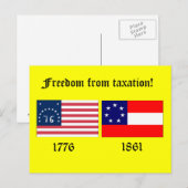 Carte Postale Liberté d'imposition (Devant / Derrière)