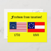 Carte Postale Liberté d'imposition (Devant / Derrière)