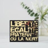 Carte Postale Liberte Egalite Fraternite : Révolution française (Debout devant)