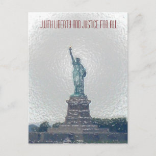 Carte Postale ...Liberté et justice pour tous