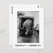 Carte Postale Liberté = libération (Devant / Derrière)