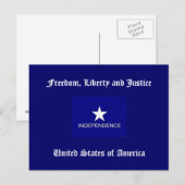 Carte Postale Liberté, liberté et justice (Devant / Derrière)