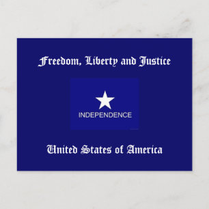 Carte Postale Liberté, liberté et justice