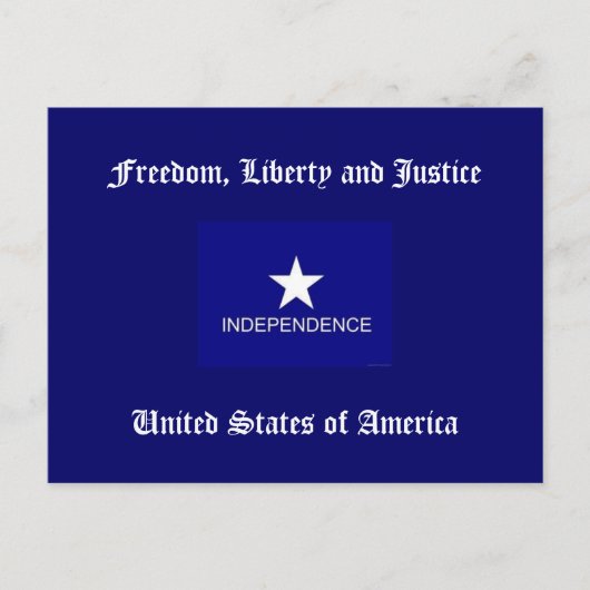 Carte Postale Liberté, liberté et justice (Devant)