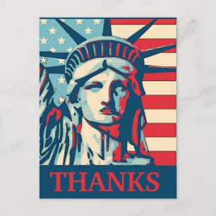 Carte Postale Liberté MERCI, modifier le texte
