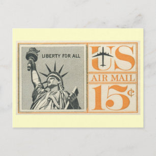 Carte Postale Liberté pour tous, Statue de la Liberté
